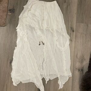 Free People White Women's Skirt